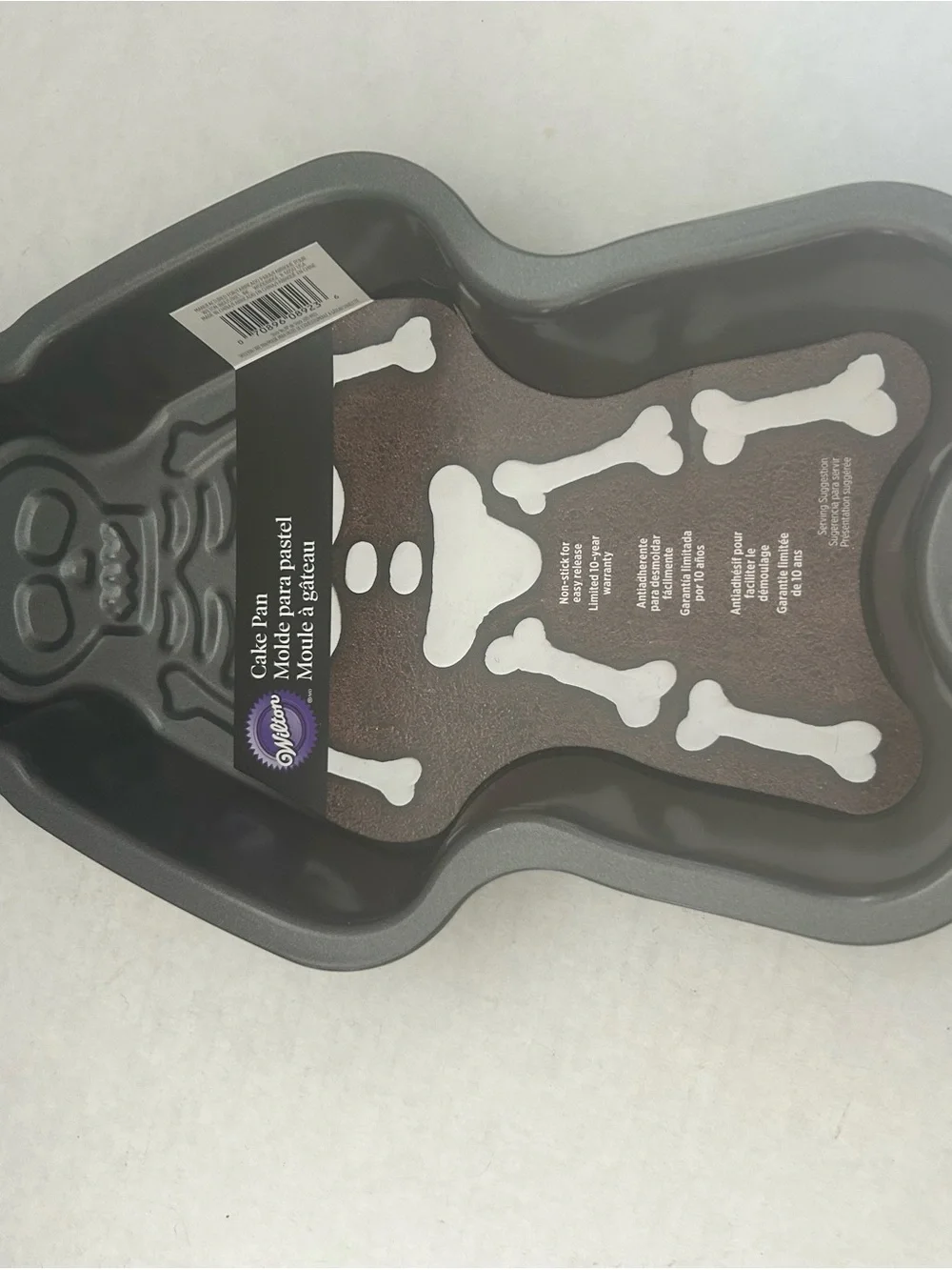 Wilton Grey Metal Skeleton Non Stick Cake Pan/Mold NWWT